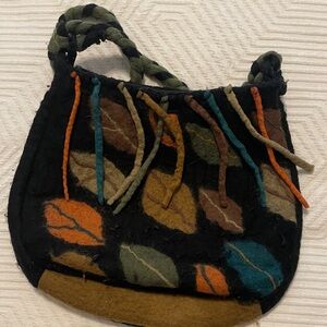 Multicolor Leaf Pattern Women's Bag